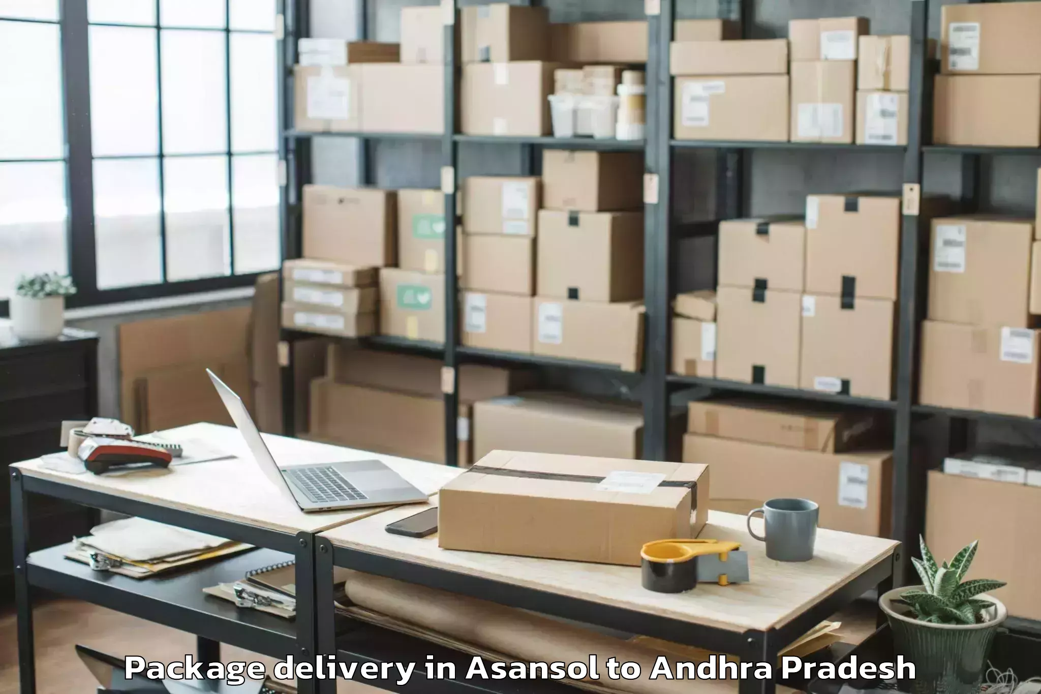 Asansol to Kanuru Package Delivery